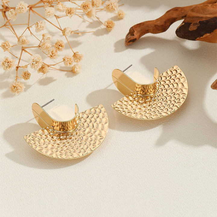 Women's Hanging Earrings with Artistic, Textured Design All Fashion