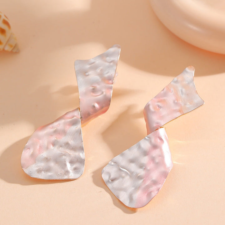 Ladies earrings in modern disc design All Fashion