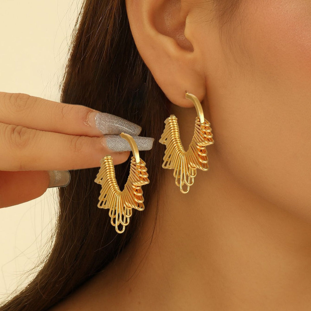Women artistically designed hoops All Fashion