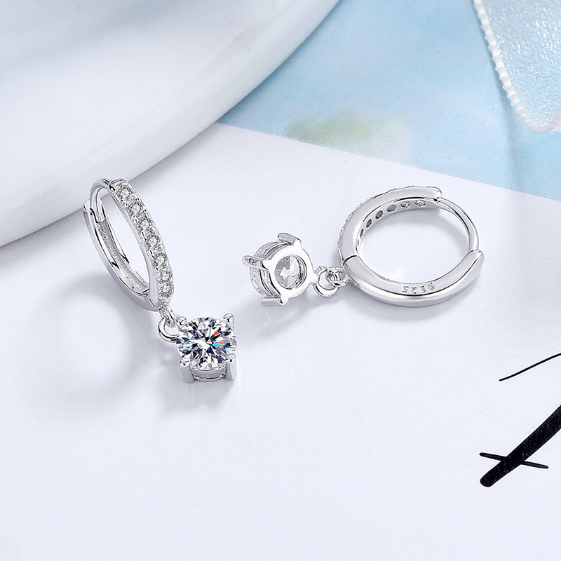 Ladies earrings with sparkling crystals and high-quality gold plating All Fashion