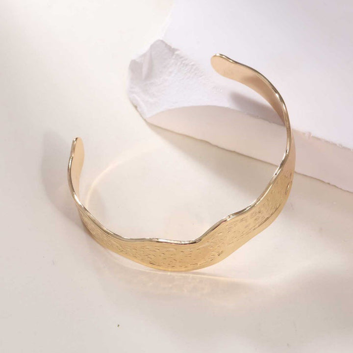 Women's Open Bangle in Modern Bamboo Design All Fashion