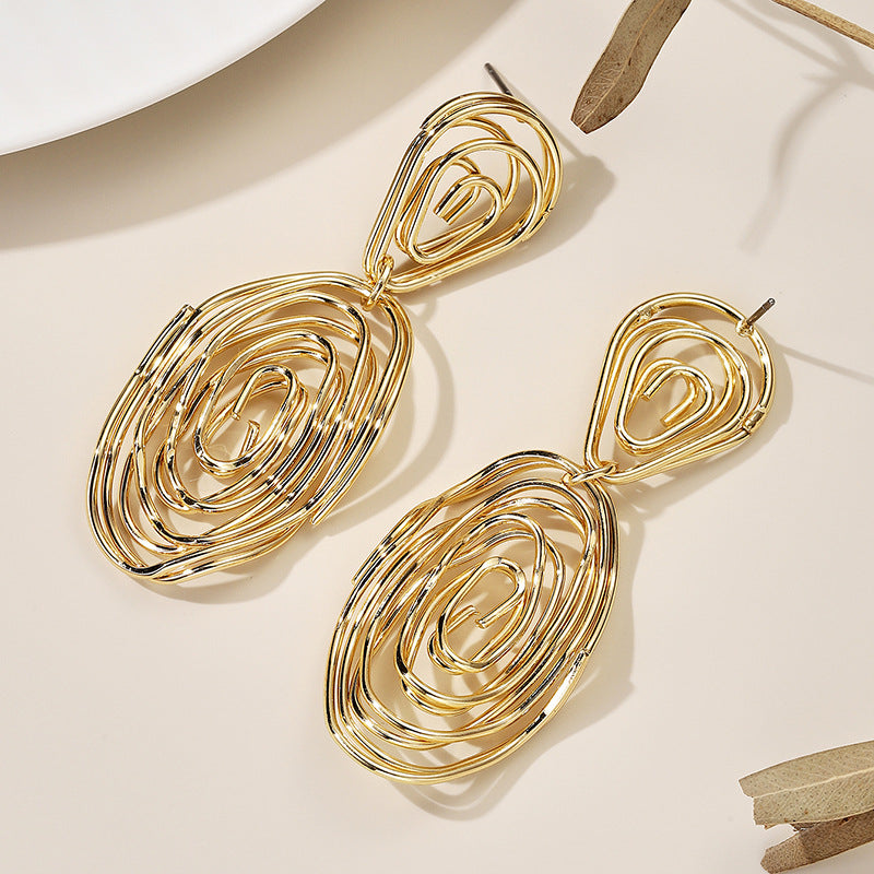 Women's Hanging Earrings in Artful Wire Design All Fashion