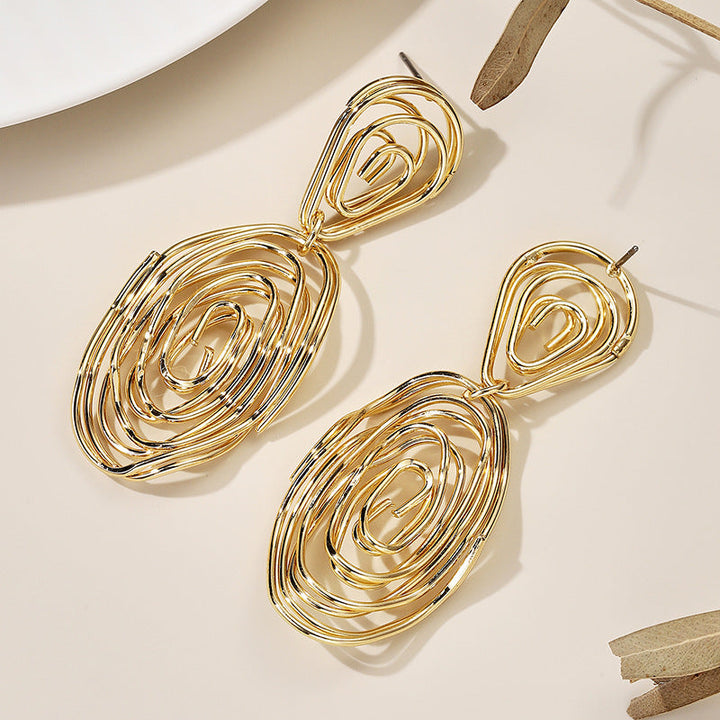 Women's Hanging Earrings in Artful Wire Design All Fashion