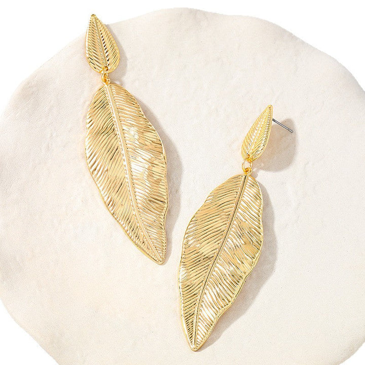 Women's Hanging Earrings in Elegant Leaf Design All Fashion