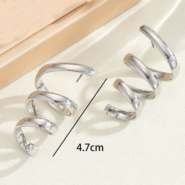 Women's Hanging Earrings with Elegant, Curved Design All Fashion
