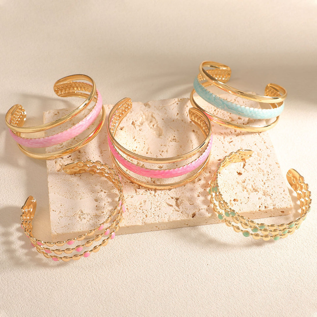 Women Open Bangle with Artistic Relief Design All Fashion