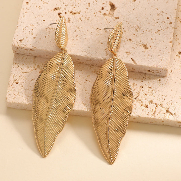 Women's Hanging Earrings in Elegant Leaf Design All Fashion