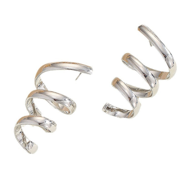 Women's Hanging Earrings with Elegant, Curved Design All Fashion