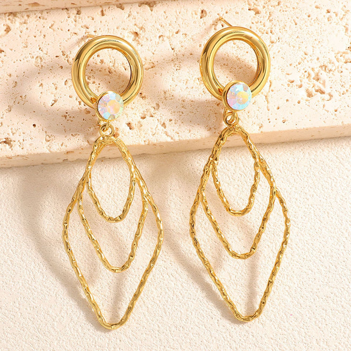 Women's earrings with elegant, shimmering design All Fashion