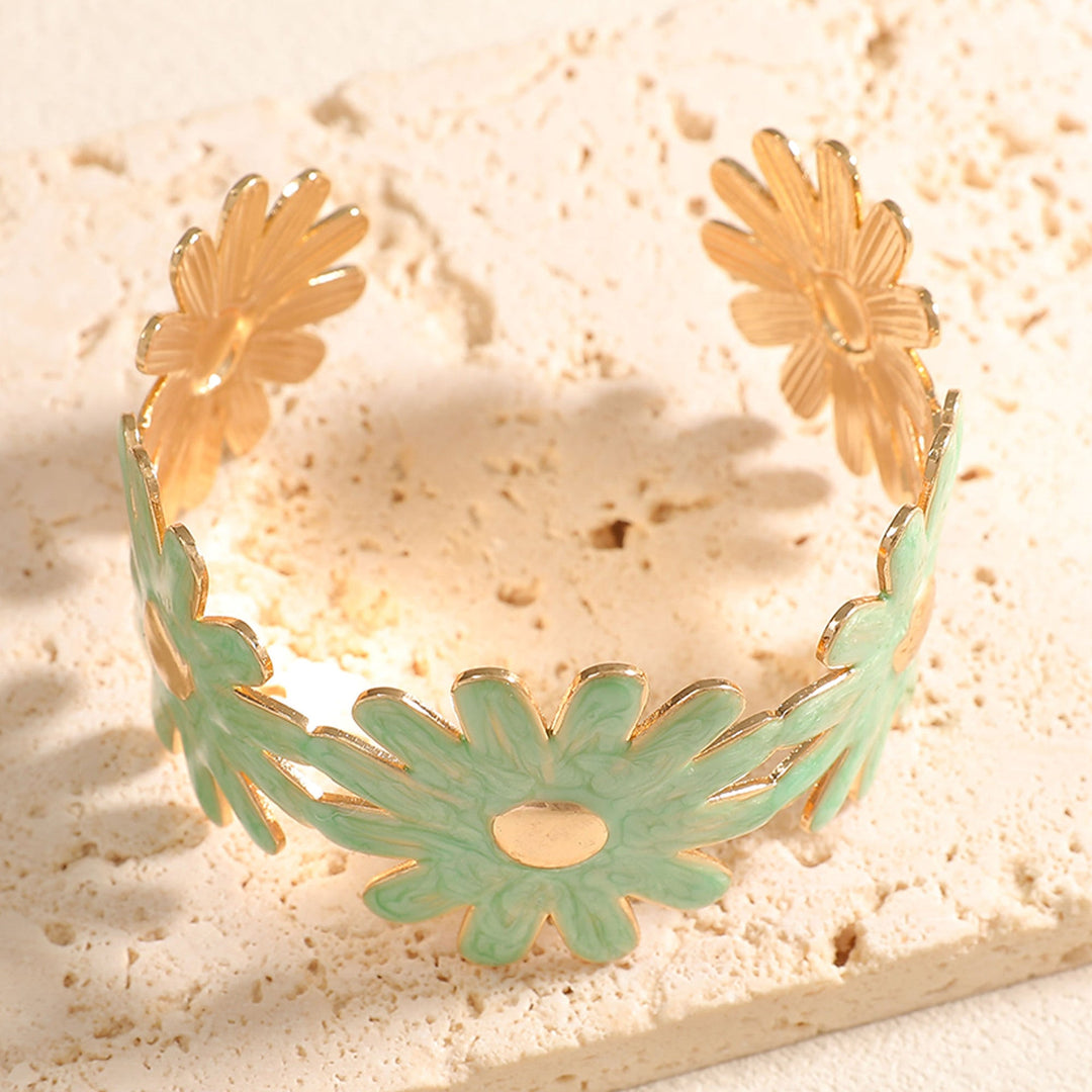 Women's bangle with floral flower pattern All Fashion