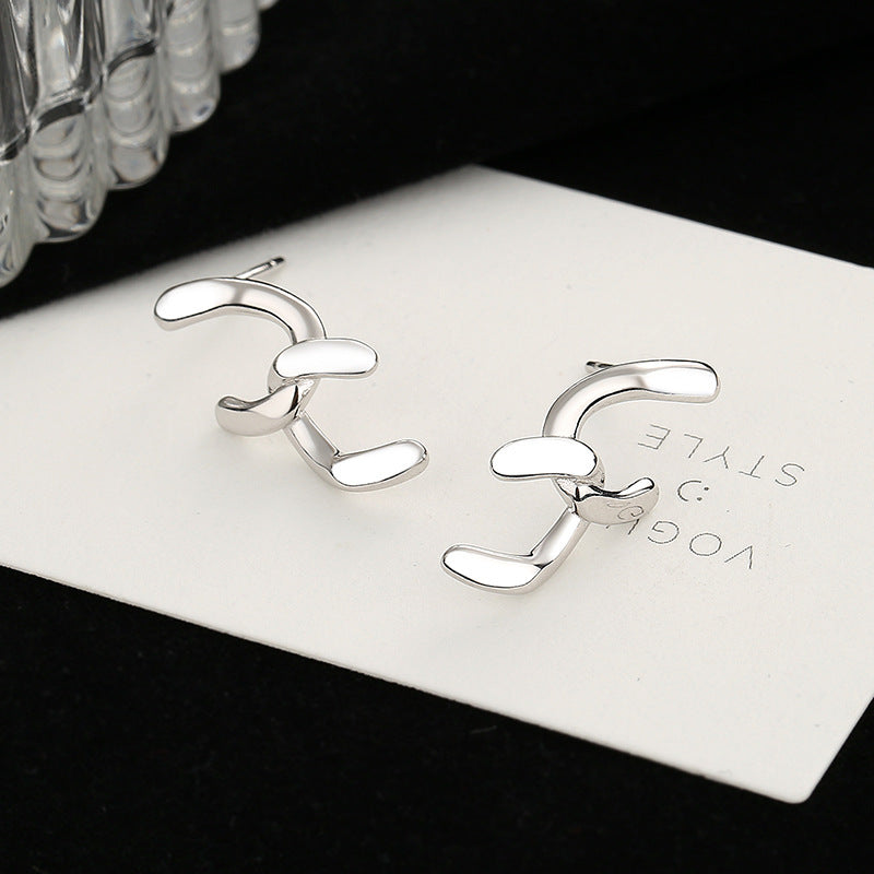 Women's earrings with sparkling circle pendant All Fashion