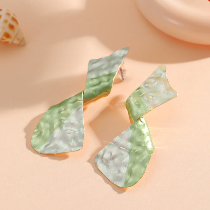 Ladies earrings in modern disc design All Fashion
