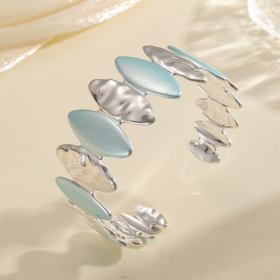 Women Open Bangle with Unique Textured Design All Fashion
