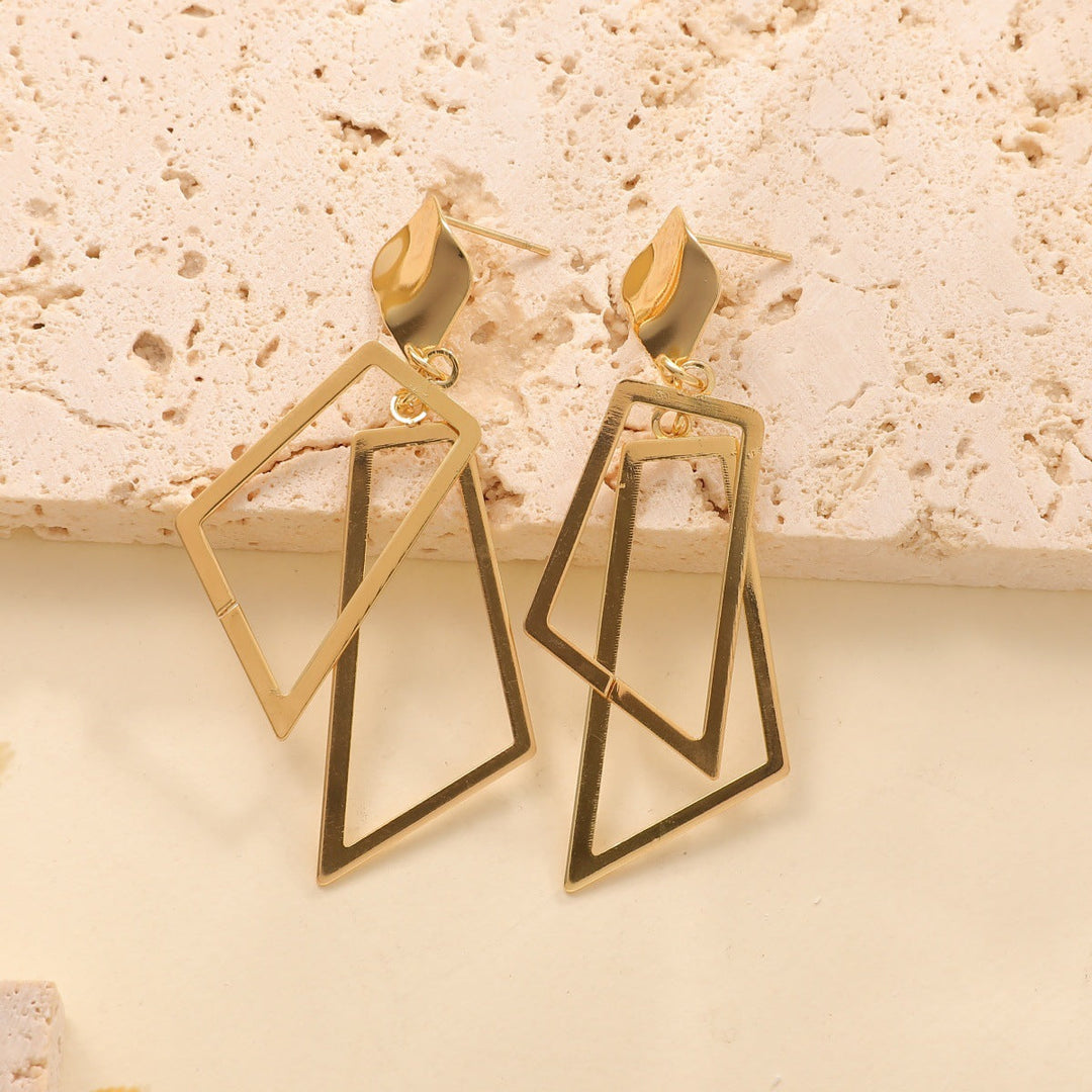 Women's Hanging Earrings in Modern Geometric Design All Fashion