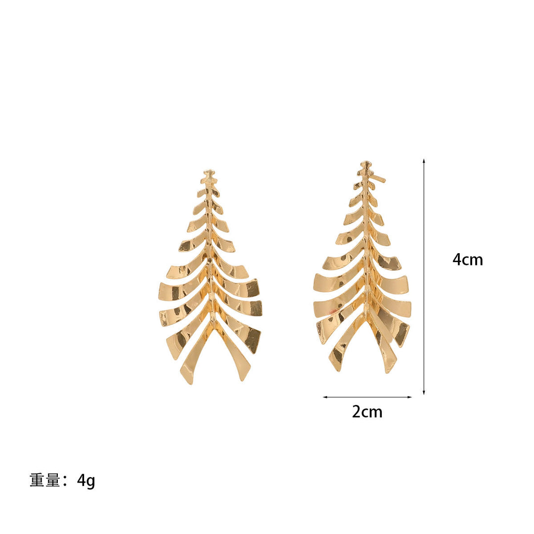Women Hanging Earrings in Elegant Leaf Design All Fashion