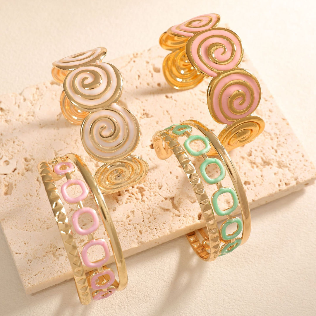 Women's cuff with elegant spiral design All Fashion