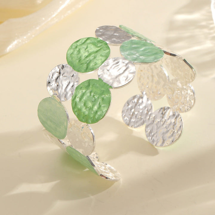 Ladies Open Bangle with Intricate Circle Design All Fashion