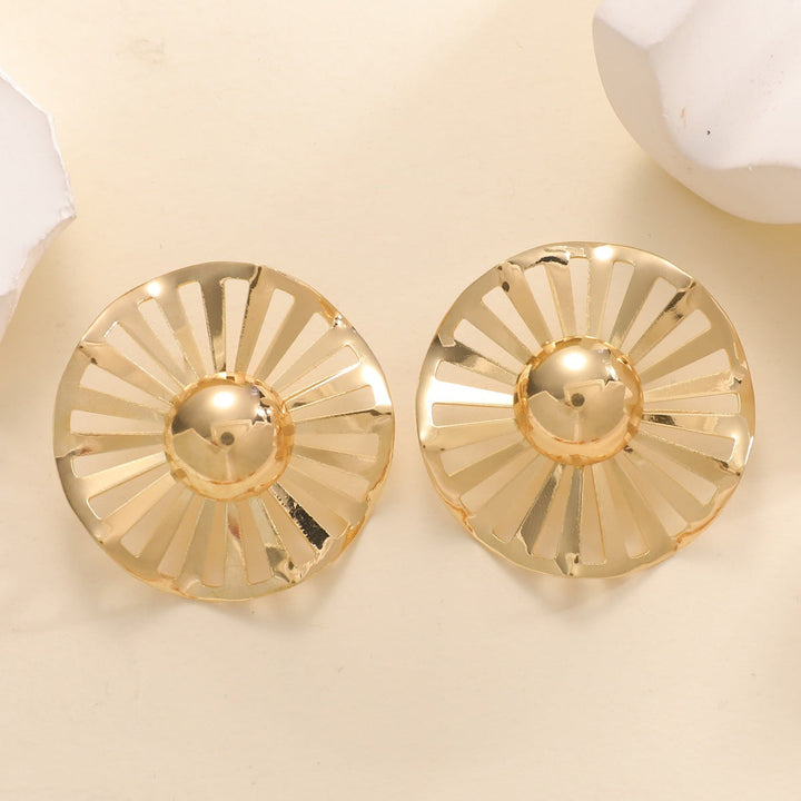 Ladies fashionable statement earrings with luxurious, geometric design All Fashion