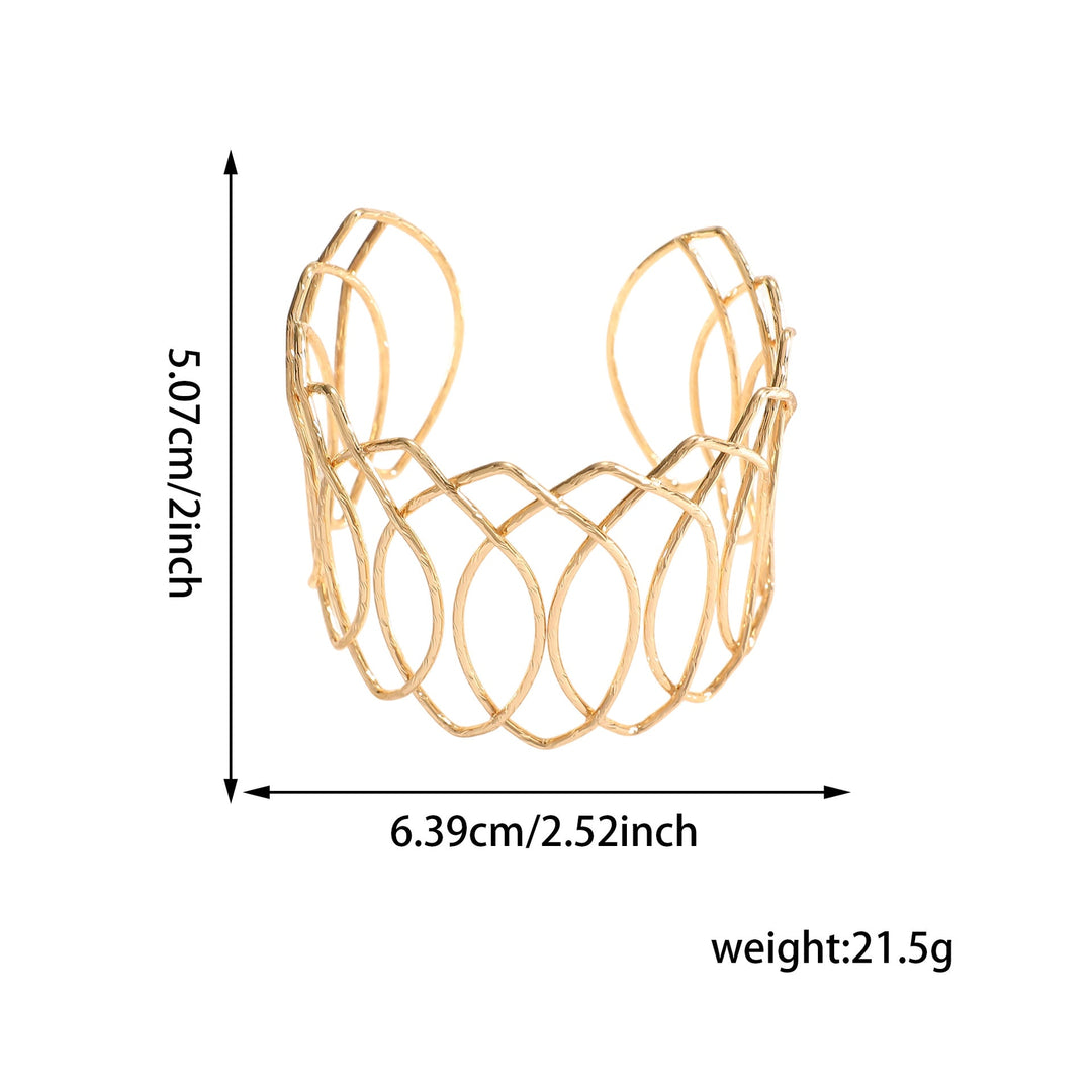 Women Open Bangle with Artfully Curved Design All Fashion