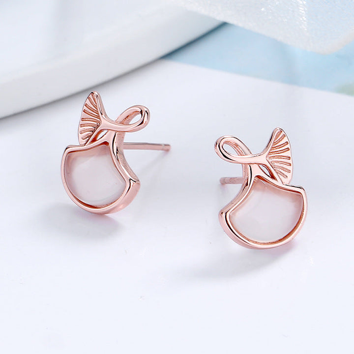 Women's earrings in elegant whale fin design All Fashion