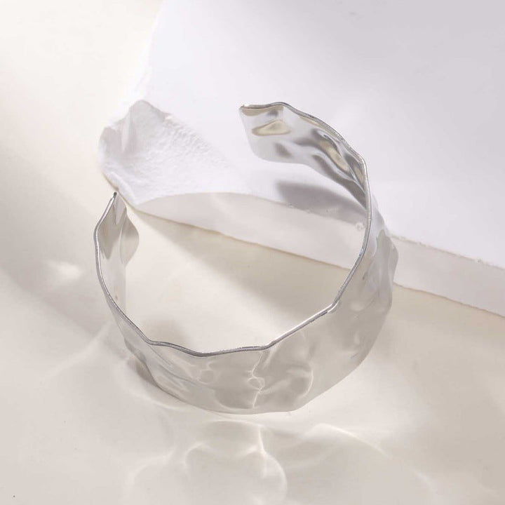 Ladies Open Cuff Bracelet with Artistic, Organic Design All Fashion