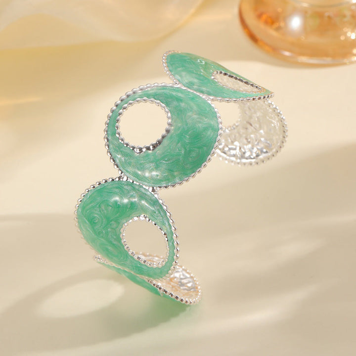 Women Open Bangle with artistic, multicolored design All Fashion
