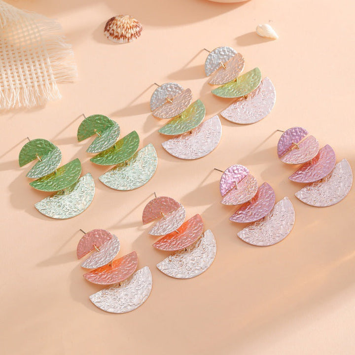 Women's Hanging Earrings in Elegant, Layered Design All Fashion