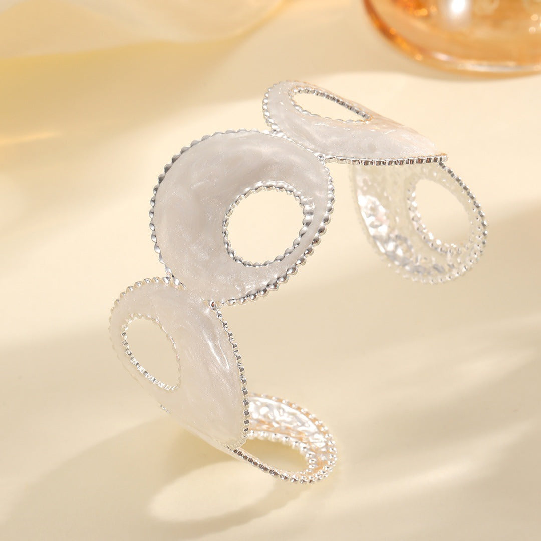 Women Open Bangle with artistic, multicolored design All Fashion