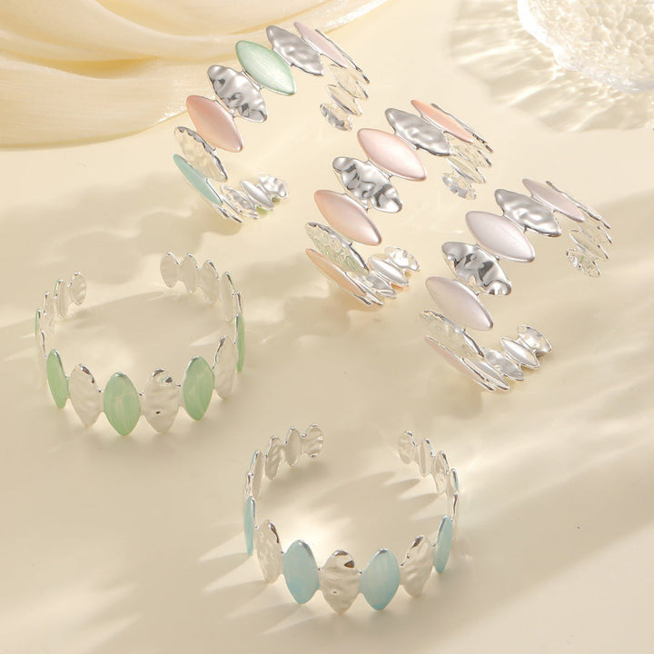 Women Open Bangle with Unique Textured Design All Fashion