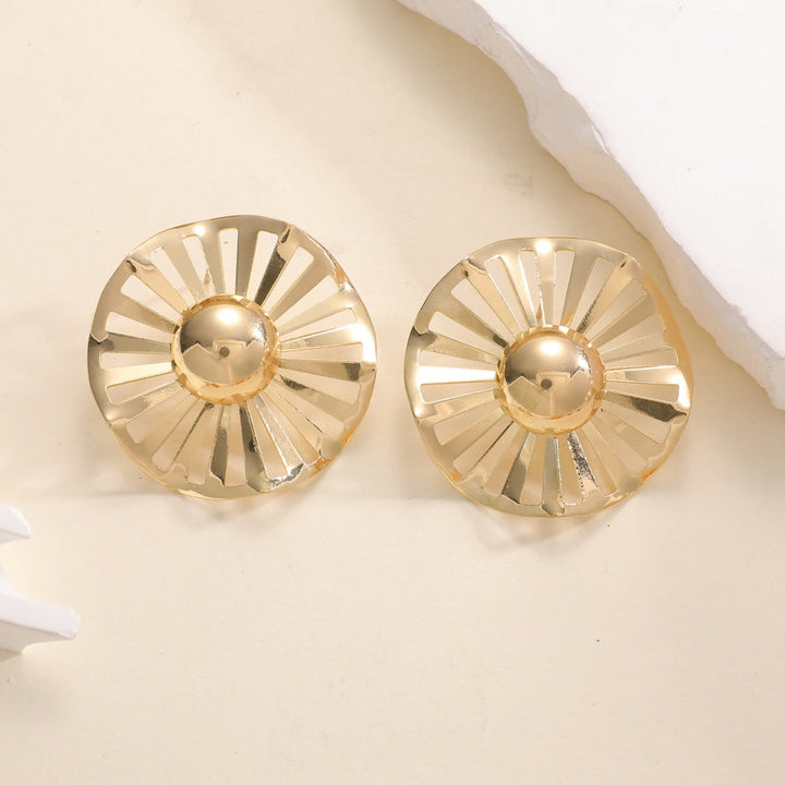 Ladies fashionable statement earrings with luxurious, geometric design All Fashion