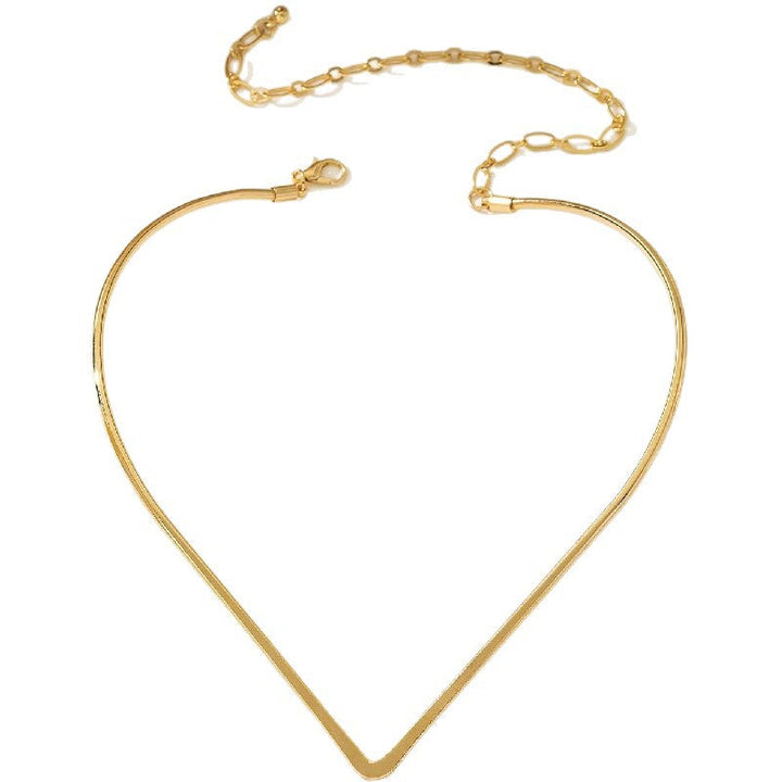 Women Choker Necklace with Modern V Design All Fashion