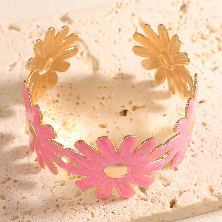 Women's bangle with floral flower pattern All Fashion
