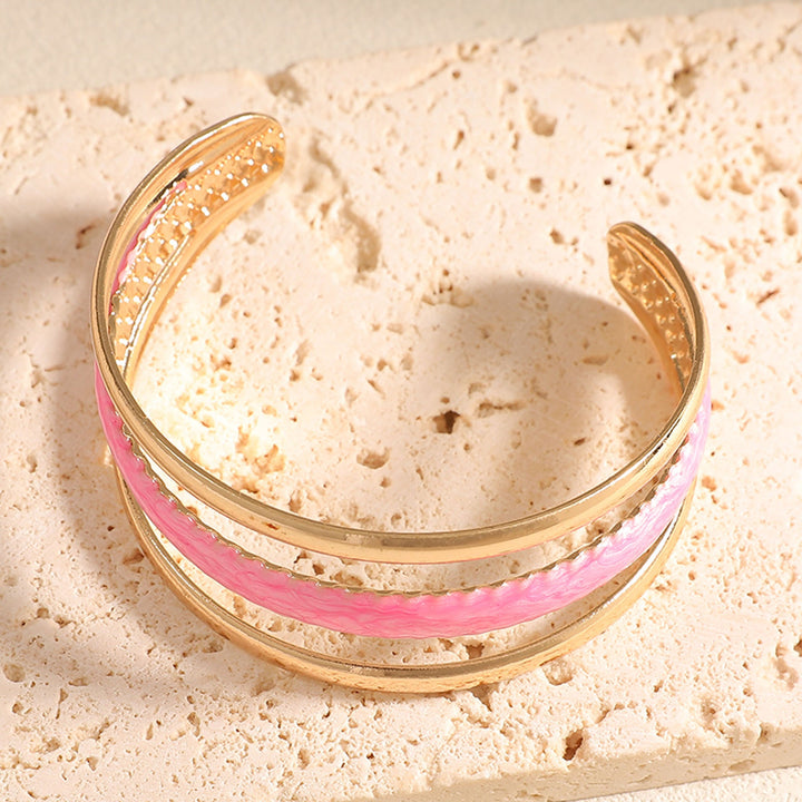 Women Open Bangle with Artistic Relief Design All Fashion