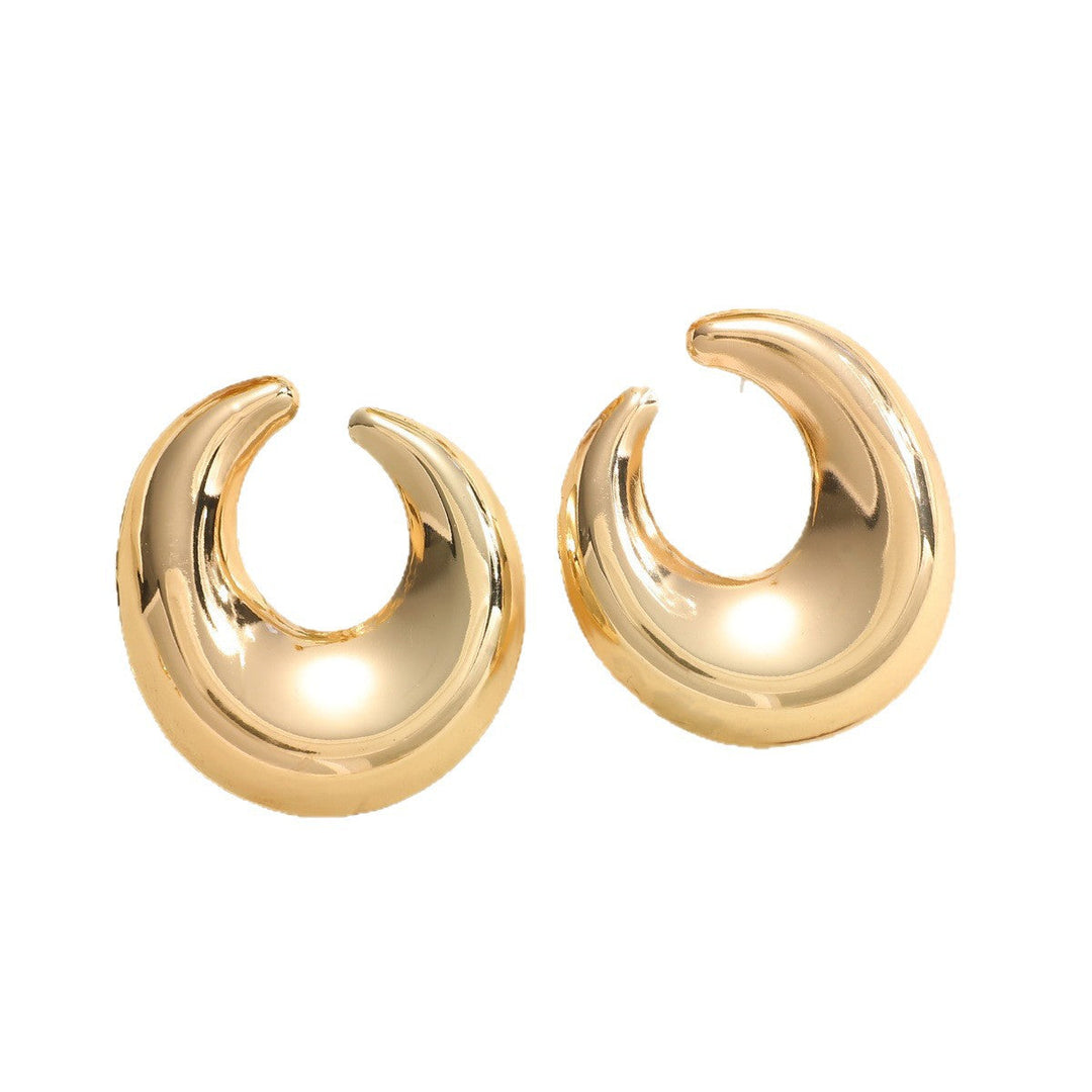 Women's earrings with elegant curved design All Fashion