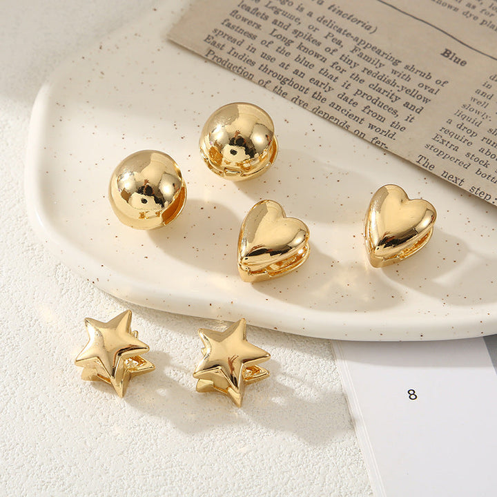 Women's heart-shaped ear clips All Fashion