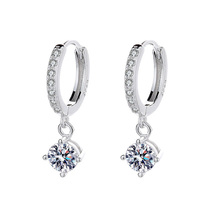 Ladies earrings with sparkling crystals and high-quality gold plating All Fashion