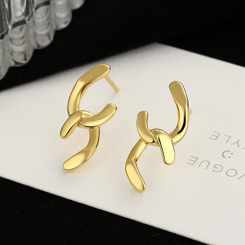 Women's earrings with sparkling circle pendant All Fashion