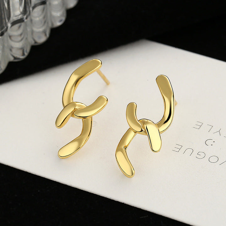Women's earrings with sparkling circle pendant All Fashion