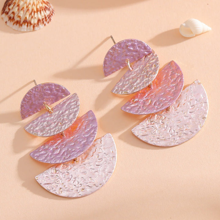 Women's Hanging Earrings in Elegant, Layered Design All Fashion