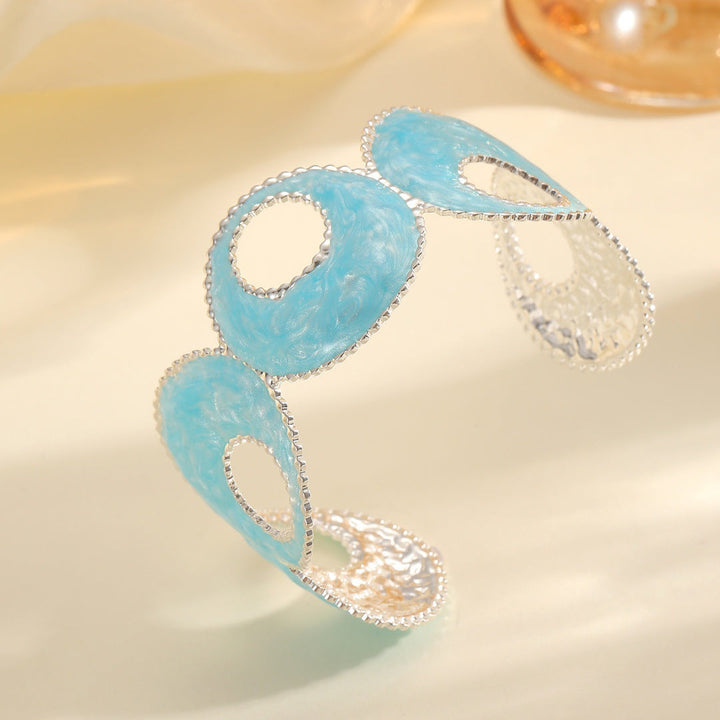 Women Open Bangle with artistic, multicolored design All Fashion