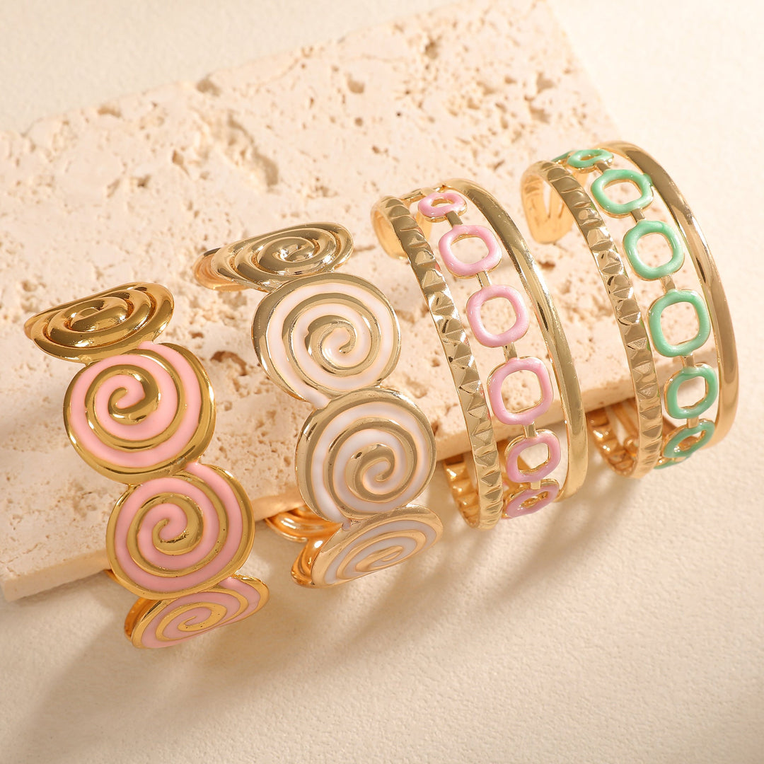 Women's cuff with elegant spiral design All Fashion
