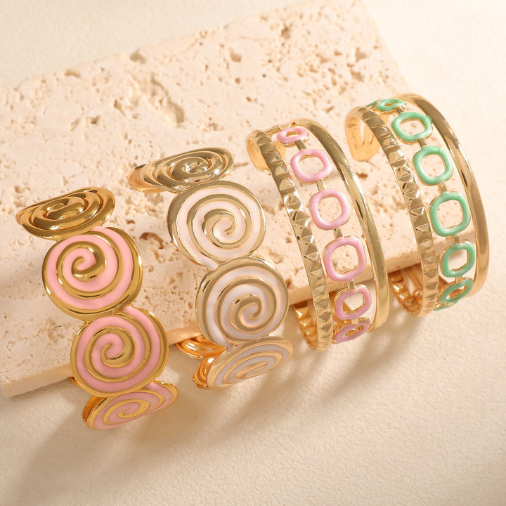 Women's cuff with elegant spiral design All Fashion