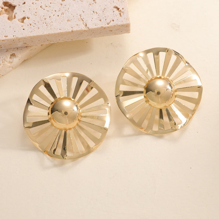 Ladies fashionable statement earrings with luxurious, geometric design All Fashion