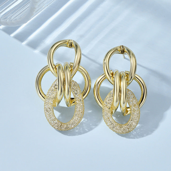 Women's Hanging Earrings with Luxurious, Sculptural Design All Fashion