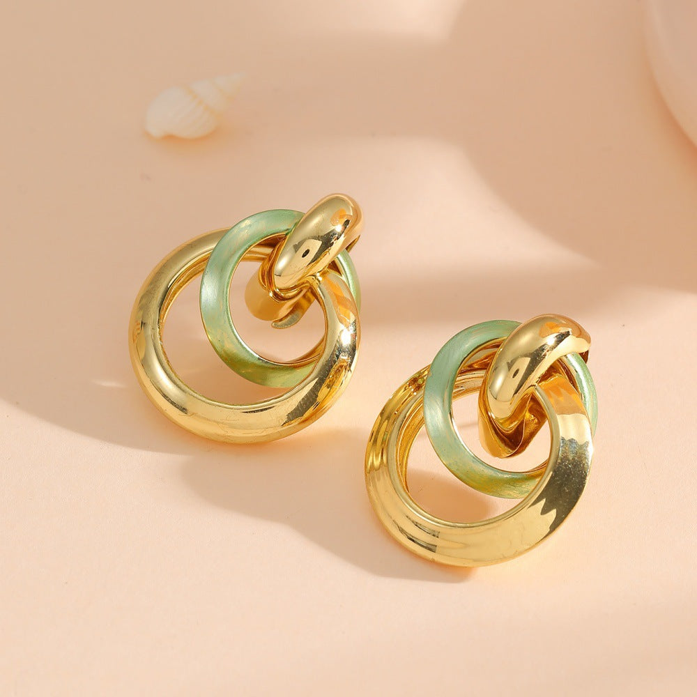 Women's earrings in elegant ring design All Fashion