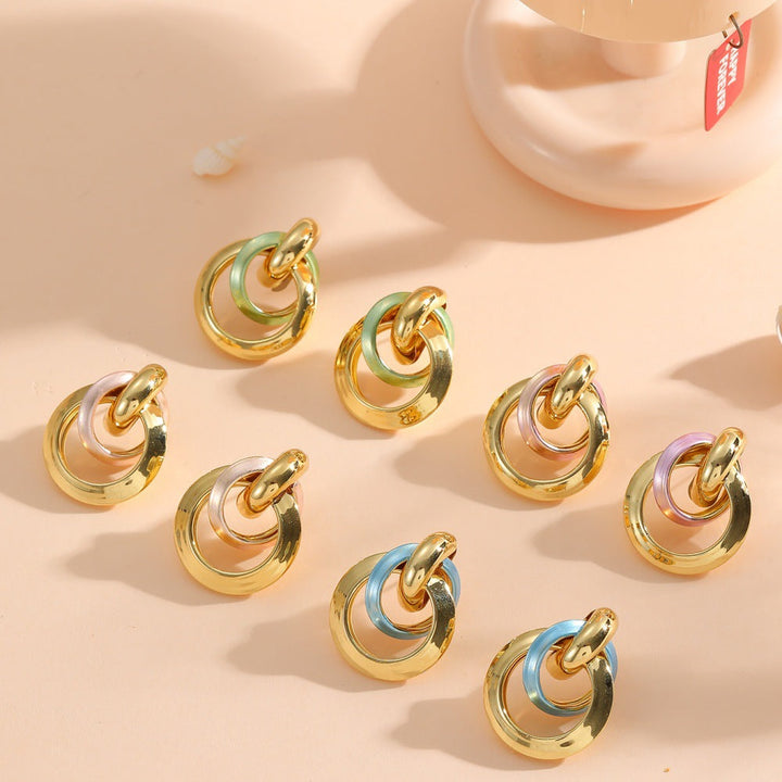 Women's earrings in elegant ring design All Fashion