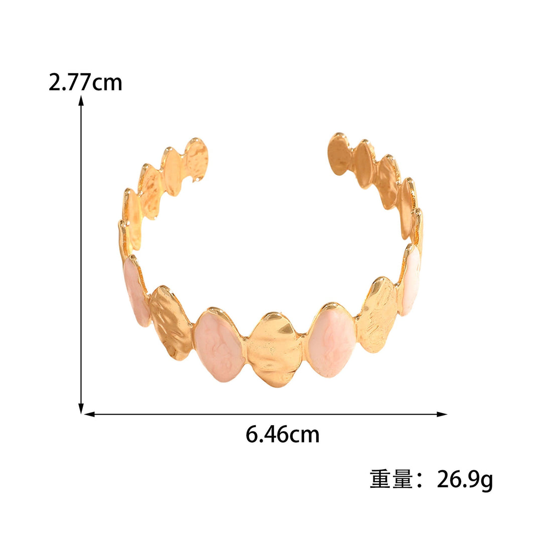 Ladies Open Bangle made of noble metal with elegant motif All Fashion