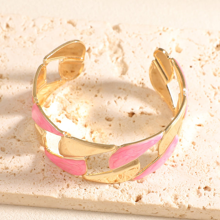Women's Open Bangle with Elegant Leaf Design All Fashion