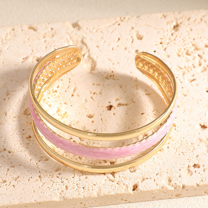 Women Open Bangle with Artistic Relief Design All Fashion