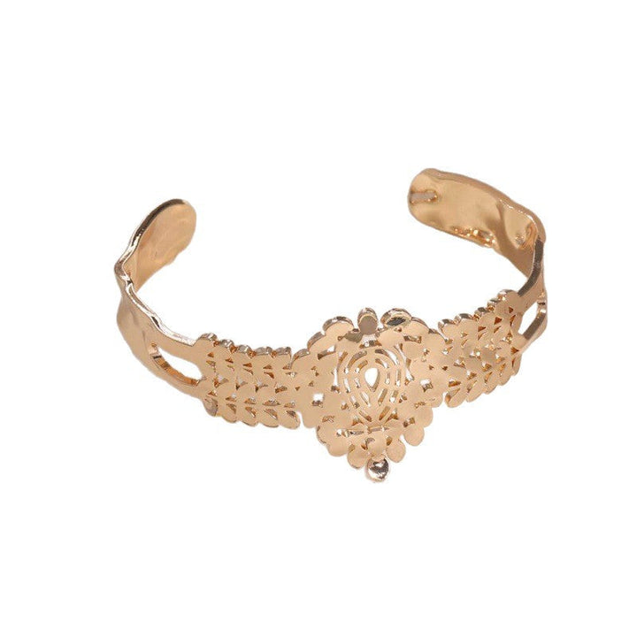Women's Open Bangle in Modern Bamboo Design All Fashion